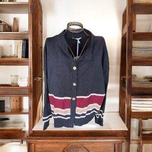 Women's Striped Cardigan Sweater